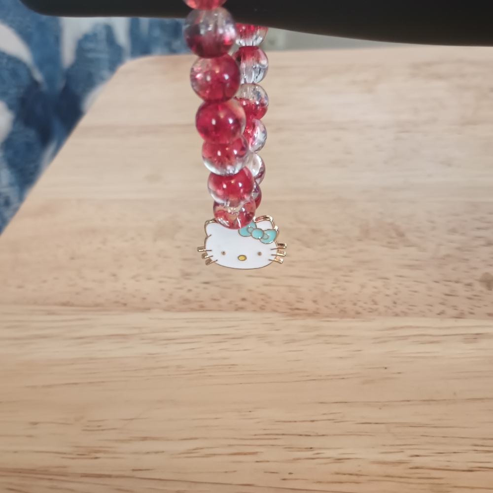 Hello Kitty Red And White Wrist Bracelet